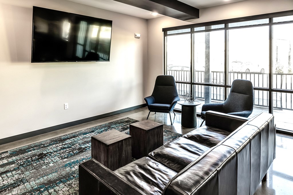 Resident Lounge at The Mill Apartments in Benson, NE