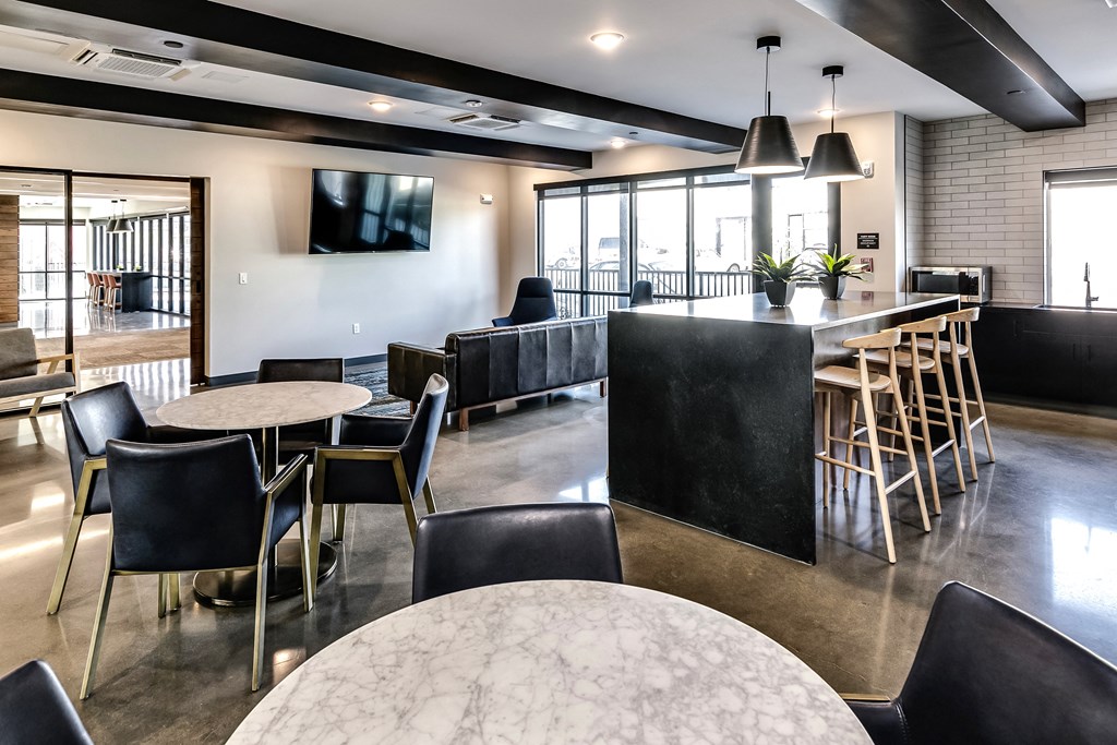 Resident Lounge at The Mill Apartments in Benson, NE