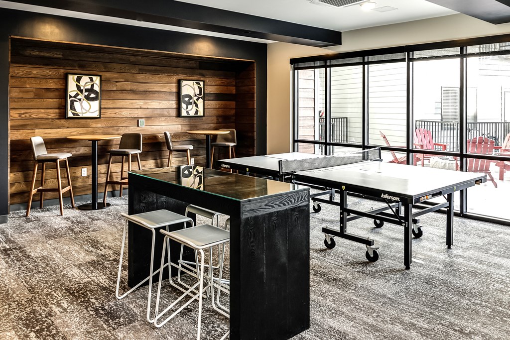 Community Game Lounge at The Mill Apartments in Benson, NE