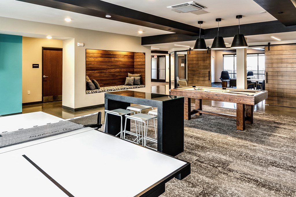 Community Game Lounge at The Mill Apartments in Benson, NE