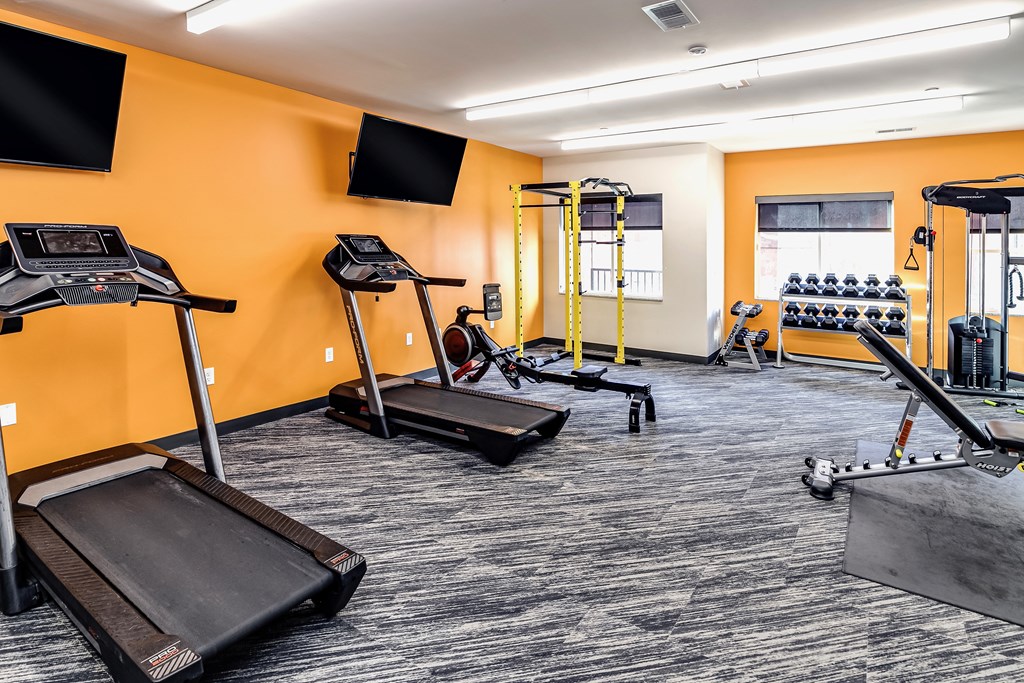 24-Hour Fitness Center at The Mill Apartments in Benson, NE