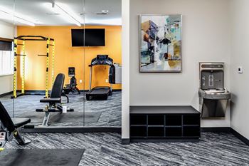 Fitness Center at The Mill Apartments in Benson, NE