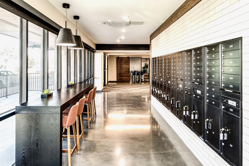Mailboxes and Package Receiving at The Mill Apartments in Benson, NE