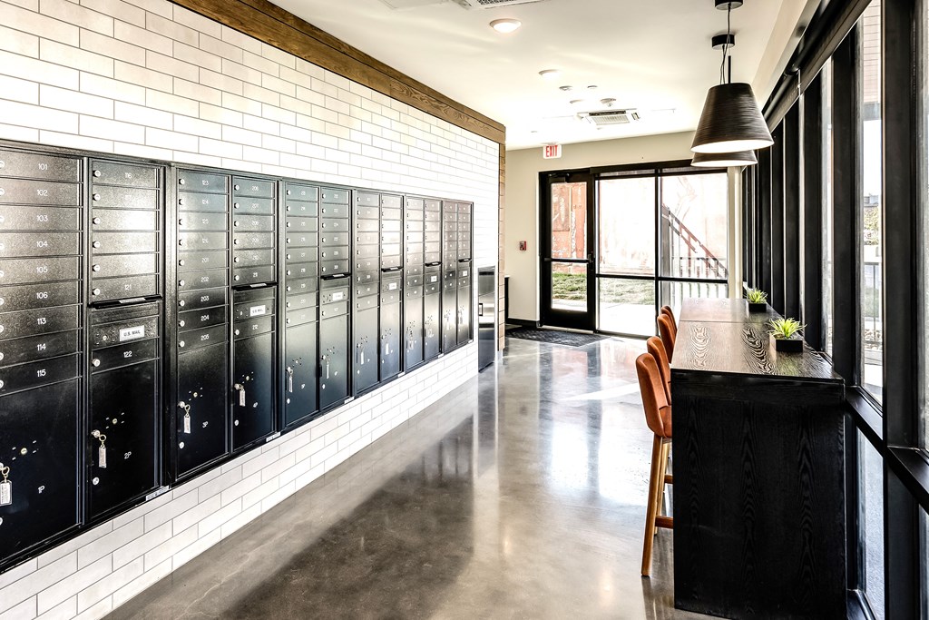 Mailboxes and Package Receiving at The Mill Apartments in Benson, NE