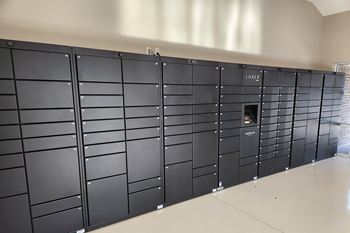 Package lockers at The Pointe in La Vista, NE