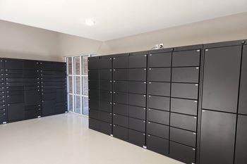 Package lockers at The Pointe in La Vista, NE