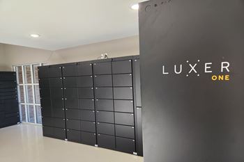 Package lockers at The Pointe in La Vista, NE