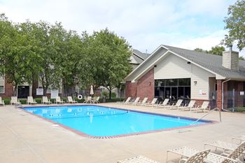 Three swimming pools at The Pointe Apartments in La Vista, NE