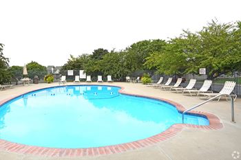 Three swimming pools at The Pointe Apartments in La Vista, NE