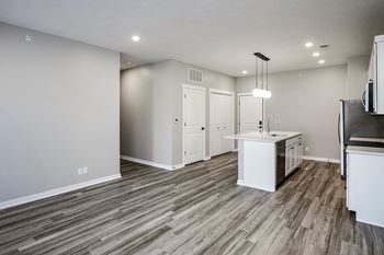 Wood-looking LVP flooring at The Ridgeline in Council Bluffs, IA