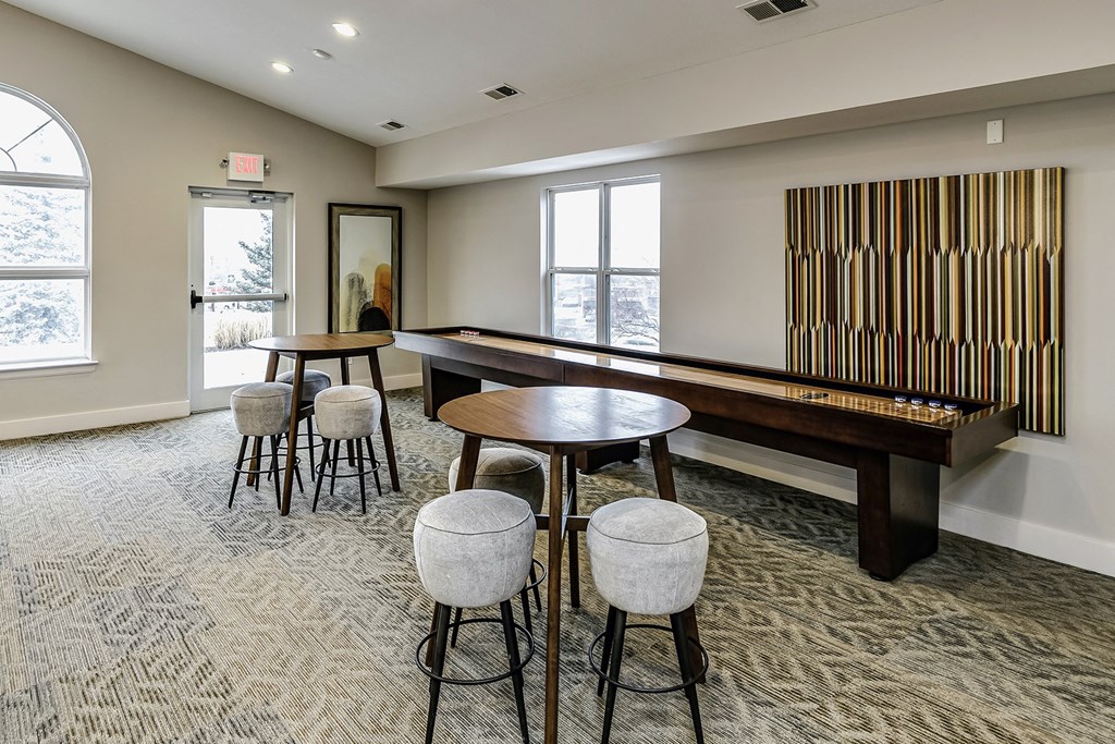 Resident lounge at The Vue in Bellevue, NE