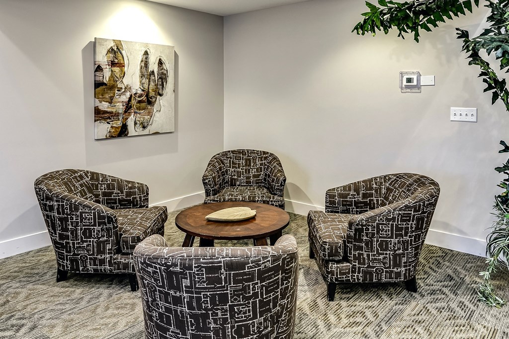 Resident lounge at The Vue in Bellevue, NE
