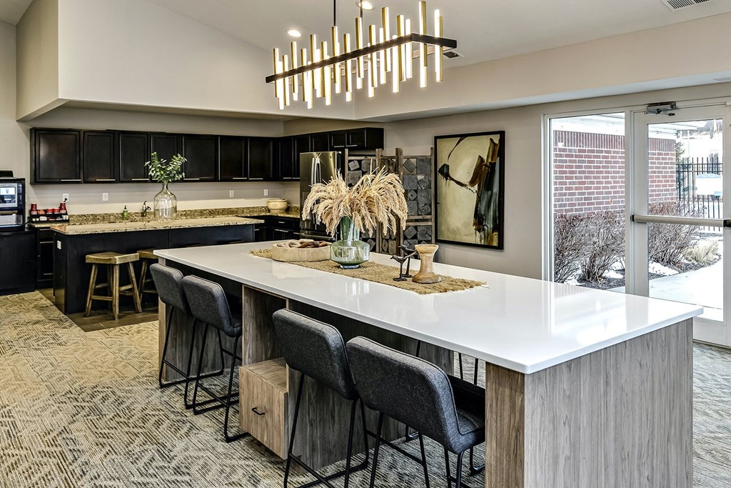 Resident lounge at The Vue in Bellevue, NE