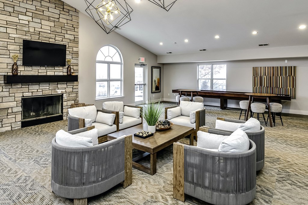 Resident lounge at The Vue in Bellevue, NE