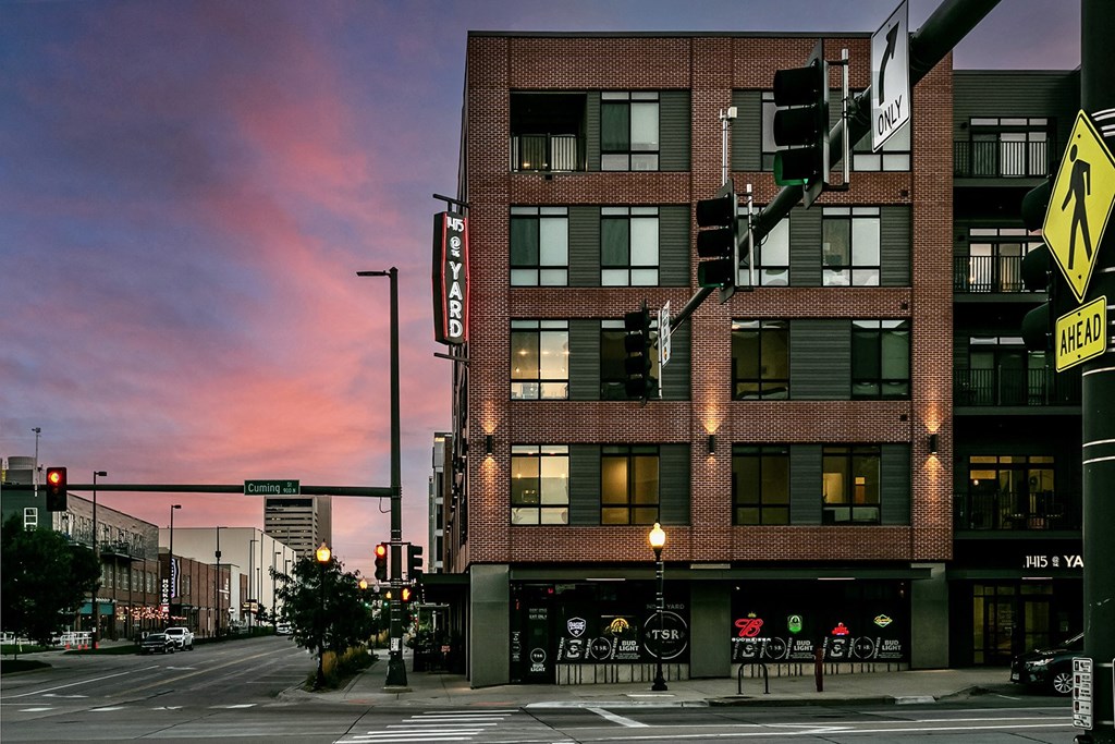 Exterior View In Night Sky at 1415 @ The Yard, Nebraska