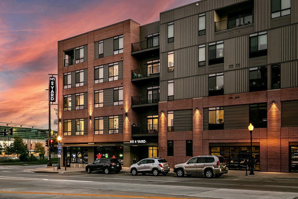 Exterior View In Night at 1415 @ The Yard, Omaha