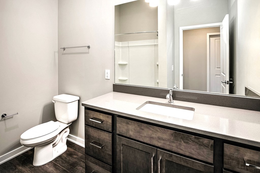 bathroom at Vue 178 in Omaha, NE