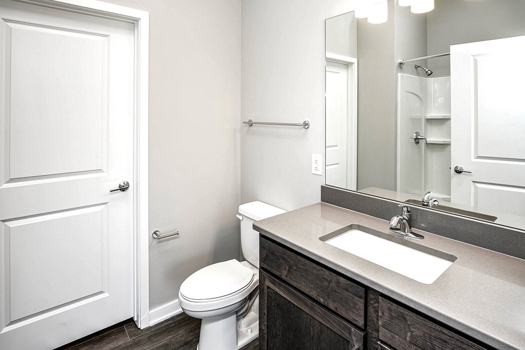 bathroom at Vue 178 in Omaha, NE