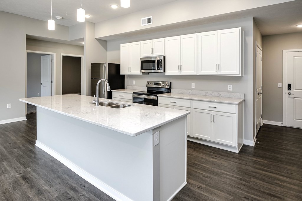 Kitchen with premium appliances at Vue 178 in Omaha, NE