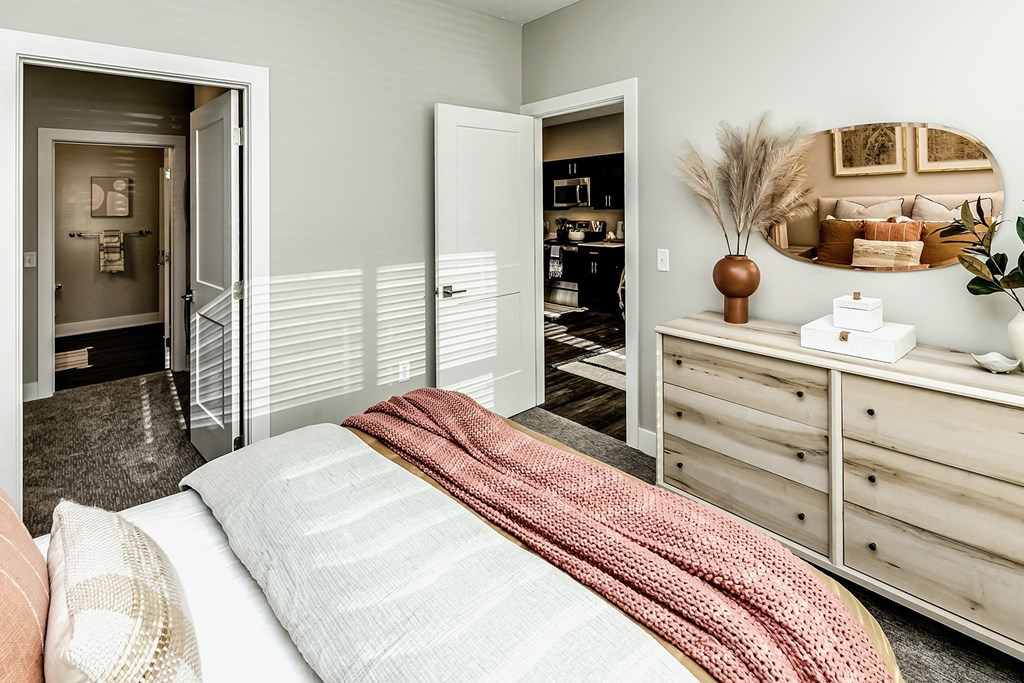 Studio, one, two and three bedroom apartment homes at The Westline at Flanagan Lake in Omaha, NE