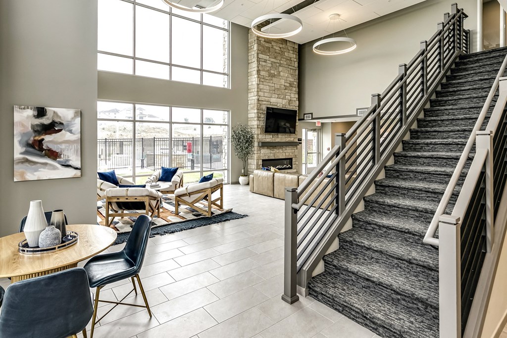 State-of-the-art clubhouse at The Westline at Flanagan Lake in Omaha, NE