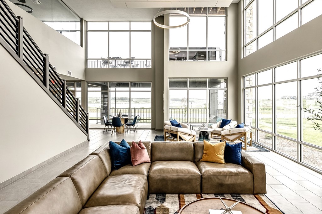 State-of-the-art clubhouse at The Westline at Flanagan Lake in Omaha, NE