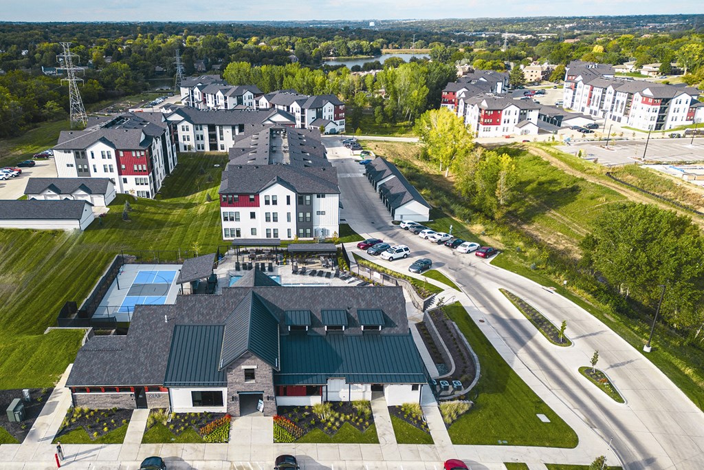 Pickleball court at Park125 in Omaha, NE