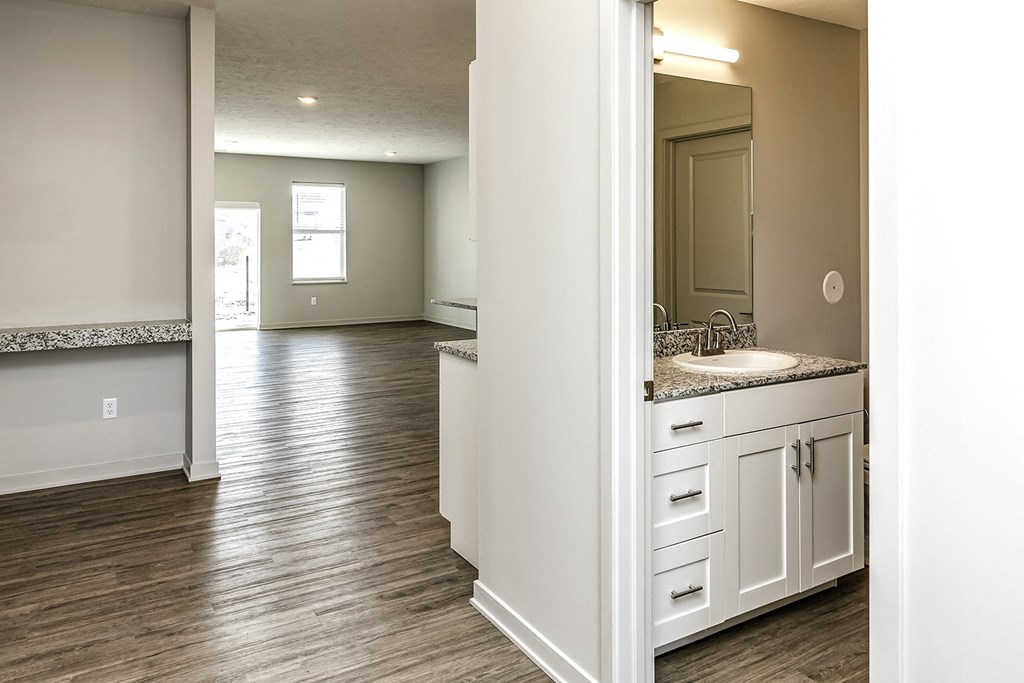 Living area at Sandstone Villas Apartments, Omaha, 68116