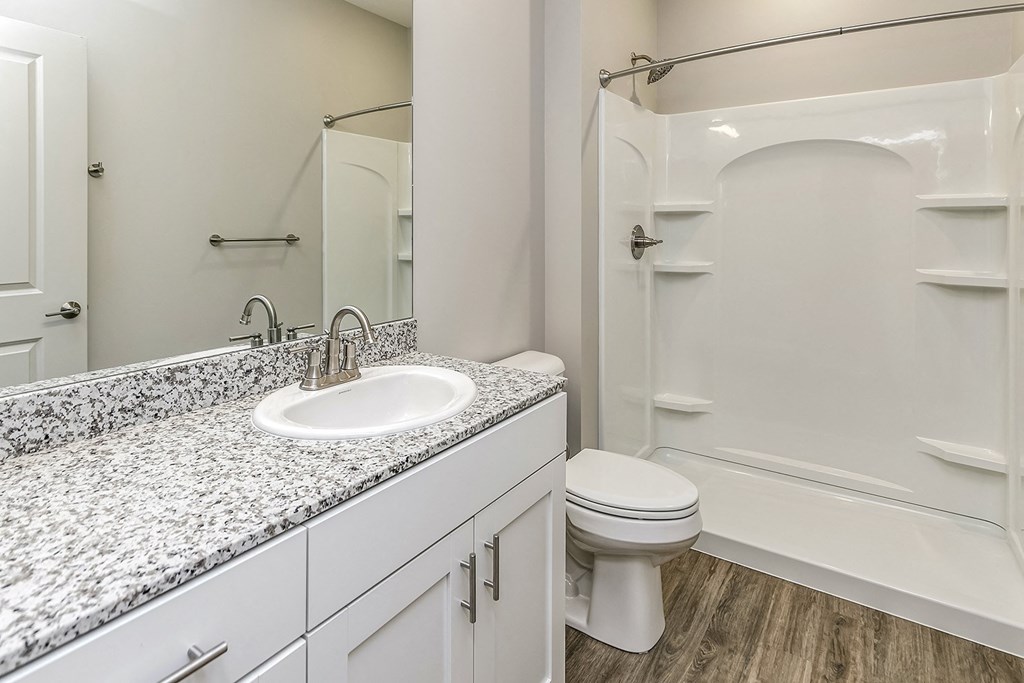Bathroom With Bathtub at Sandstone Villas Apartments, Omaha, Nebraska