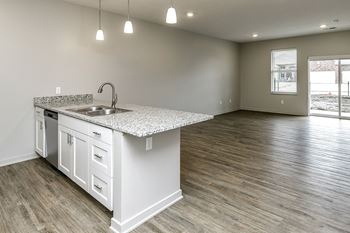 Kitchen Islands at Sandstone Villas Townhomes in Omaha, NE