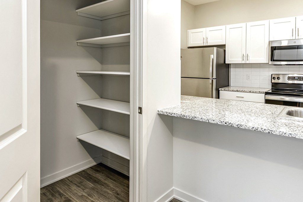 Pantry at Sandstone Villas Apartments, Omaha, Nebraska