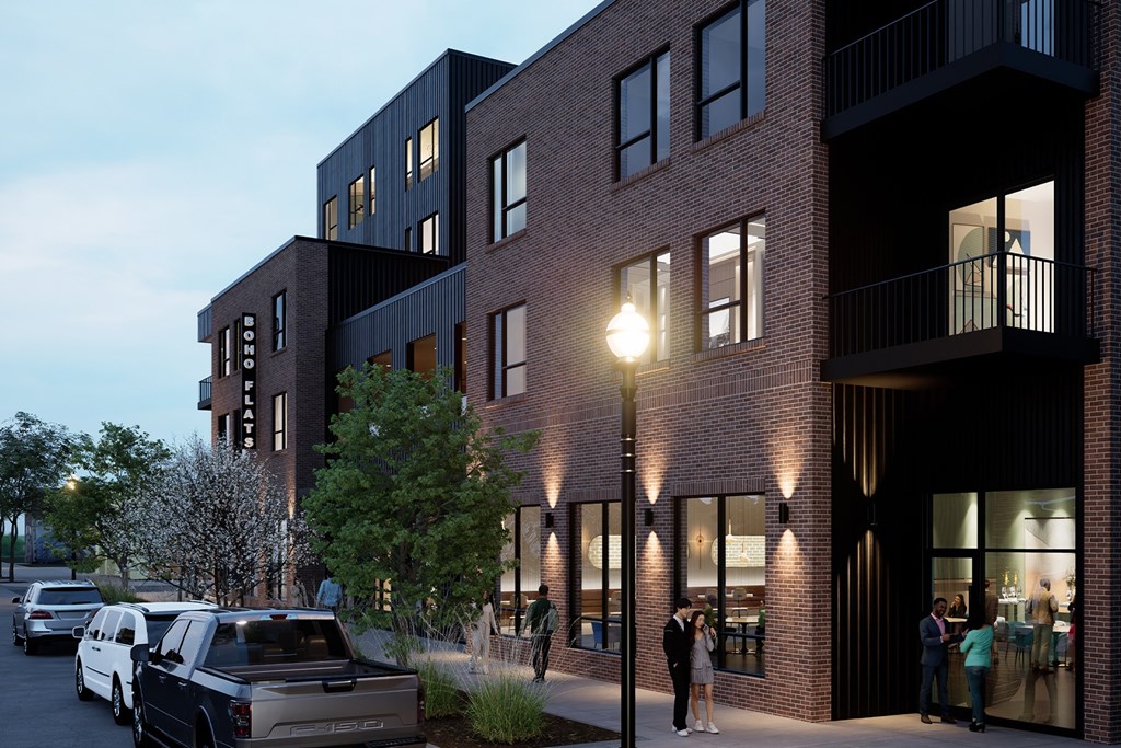 Modern studio, one- and two-bedroom apartment homes featuring stainless steel appliances, quartz countertops, vinyl plank flooring and much more at Boho Flats in Omaha, NE