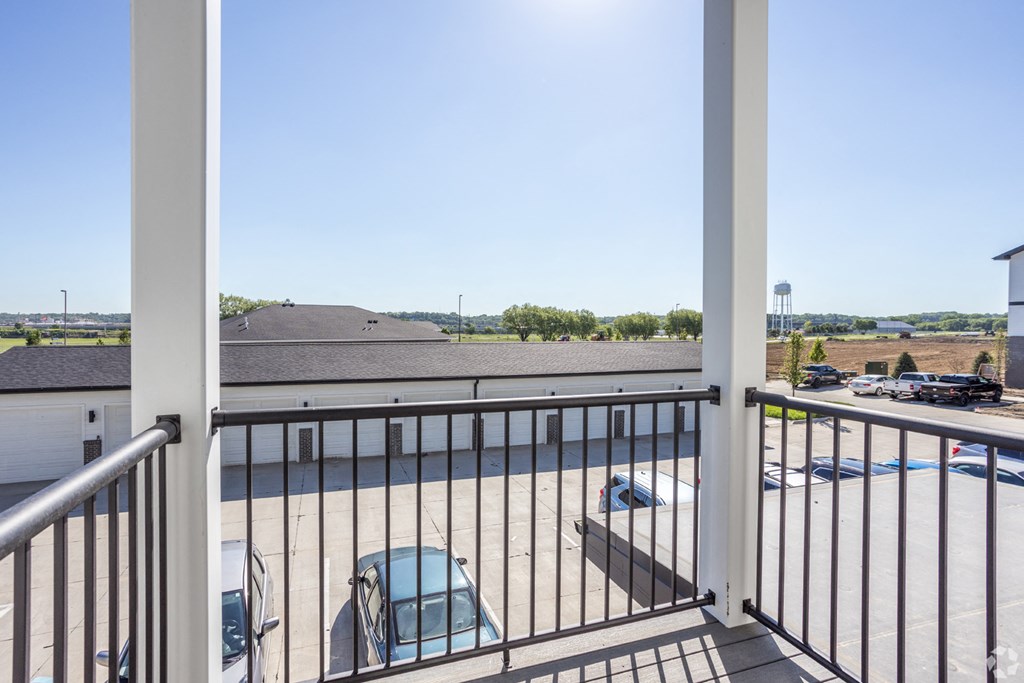 Large balconies at RiverPointe Apartments in South Sioux City, NE