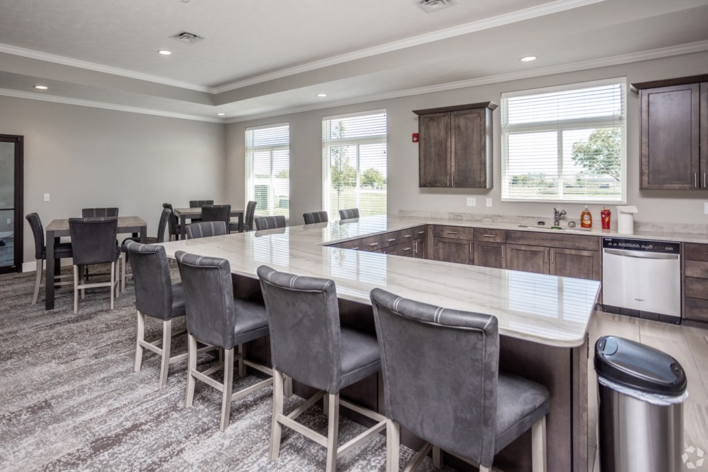 Community clubhouse at RiverPointe Apartments in South Sioux City, NE