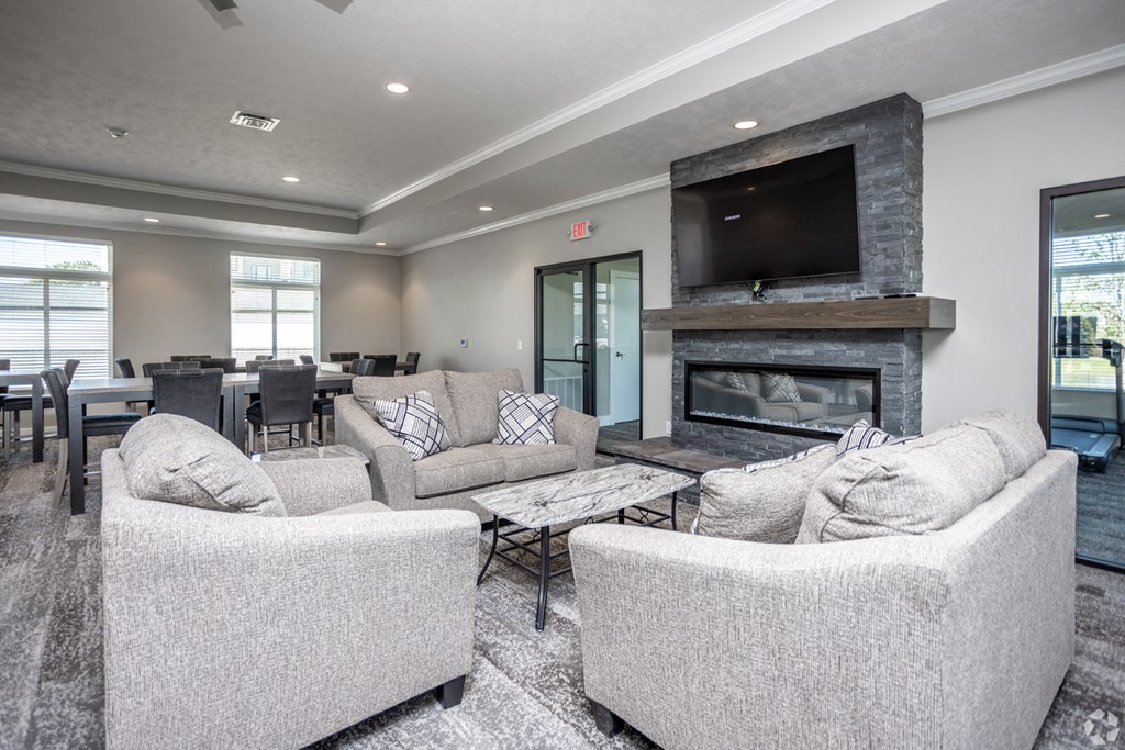 Community clubhouse at RiverPointe Apartments in South Sioux City, NE