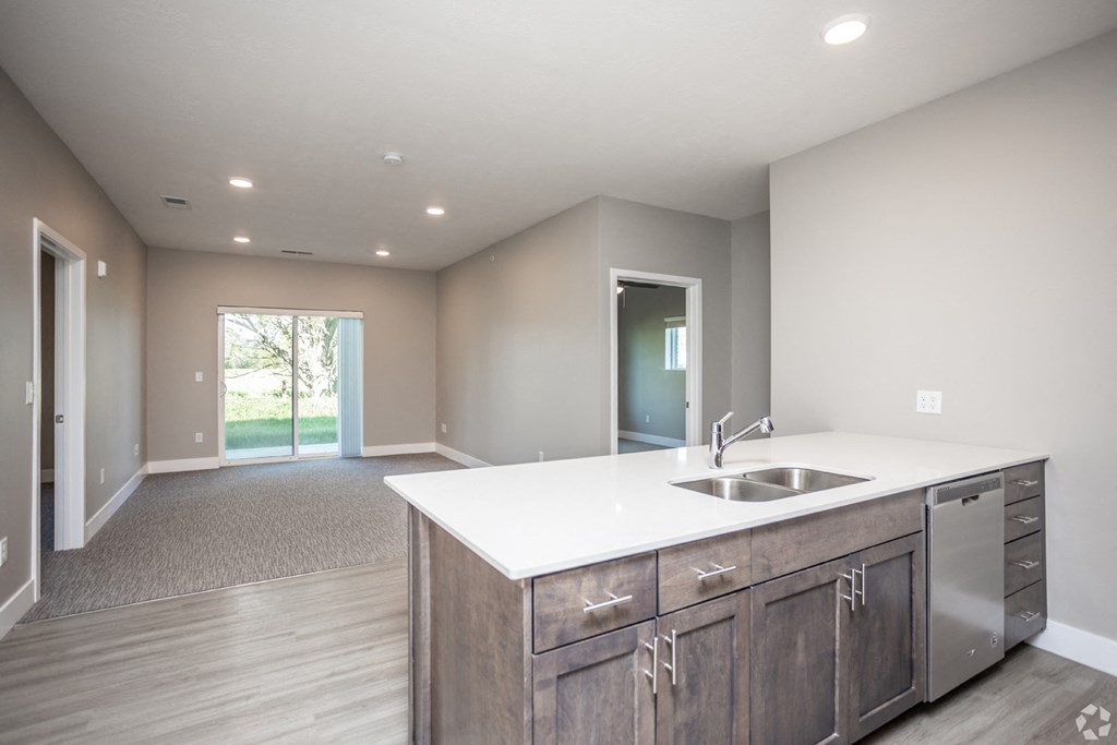 Large open concept floor plans at RiverPointe Apartments in South Sioux City, NE