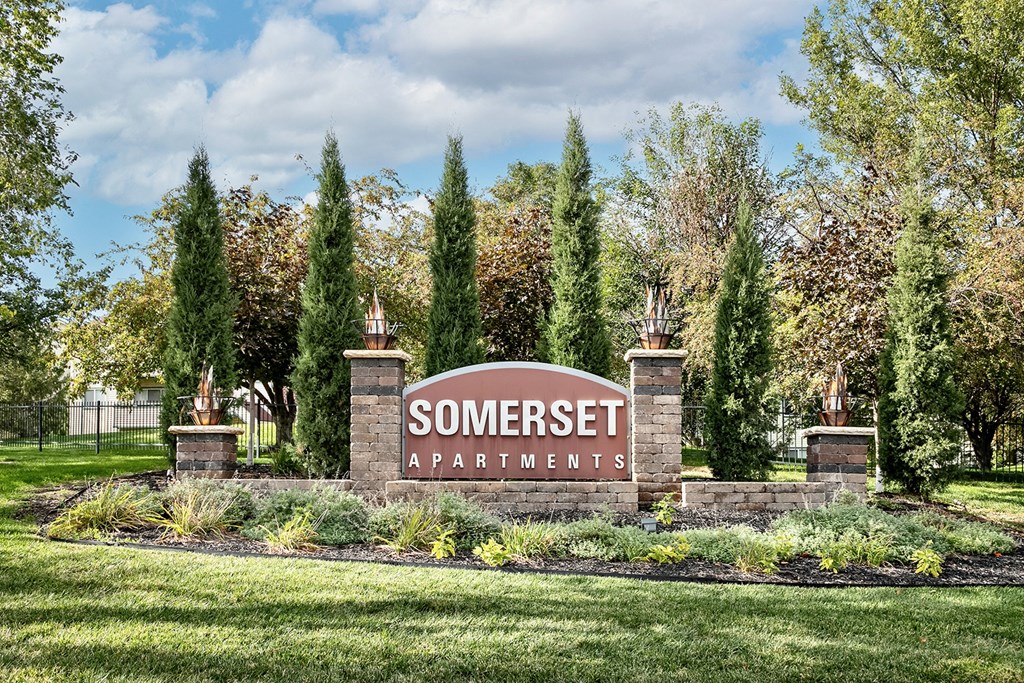 Property Signage at Somerset Apartments in Lincoln, NE