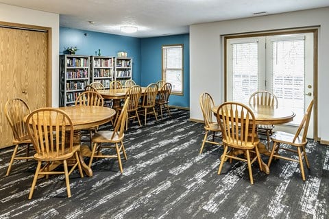 Amenity space at Sunrise Gardens in Lincoln, NE