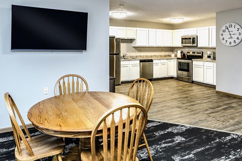 Amenity space at Sunrise Gardens in Lincoln, NE