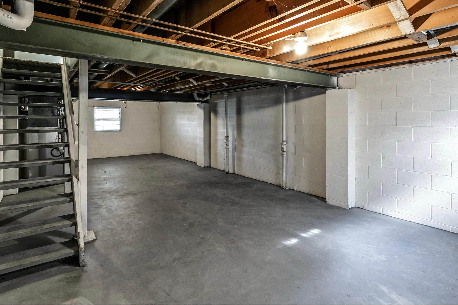 Full basements at Terrace Garden Townhomes