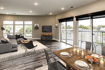 Open Concept floor plans at The Mill Apartments in Benson, NE - Photo Gallery 3