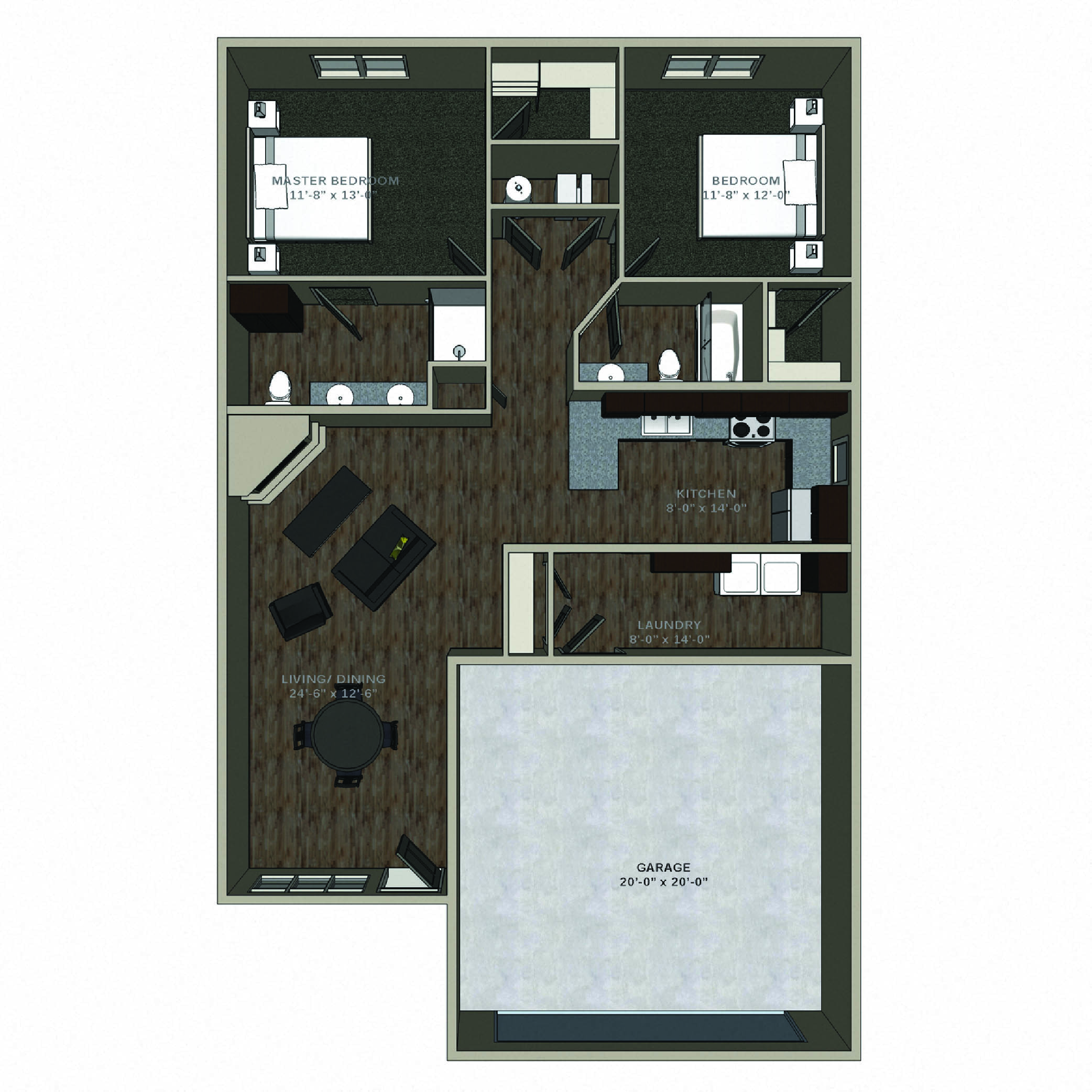 8300 Renatta Drive Studio-3 Beds Apartment, Townhouse for Rent - Photo Gallery 46