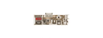 1,872 SF 3 Bed 2 Bath The Hemingway Floor Plan at Hawthorne Heights in Bentonville, AR