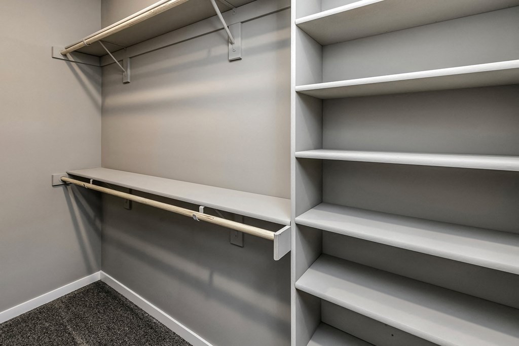 Large walk-in closets at LIV 156 Apartments in Omaha, NE