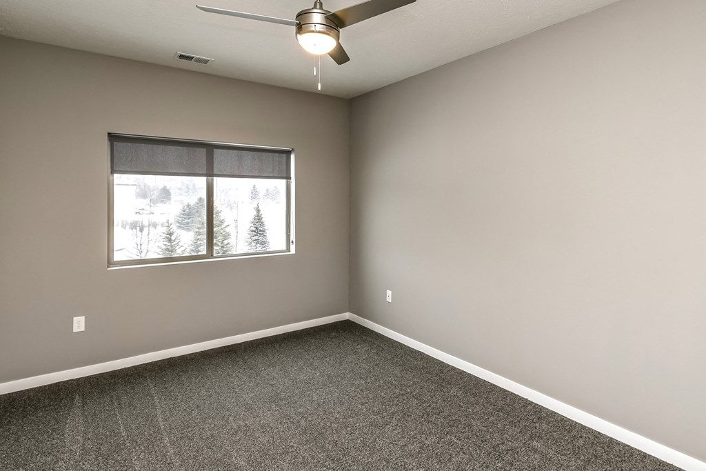 One and two bedroom floor plans White cabinet countertops at LIV 156 Apartments in Omaha, NE