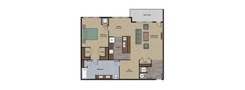 1 Bedroom with Den - Unit I