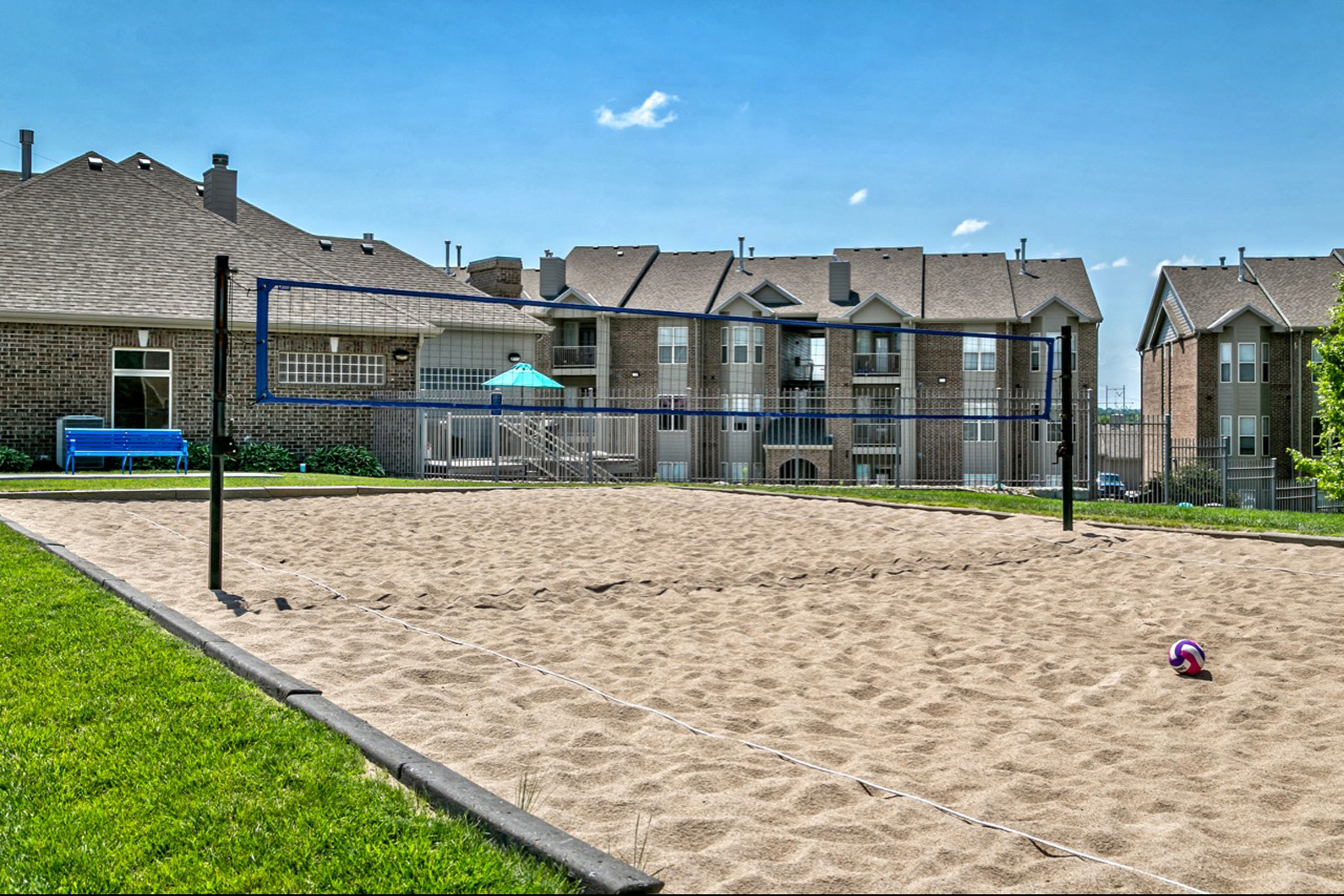 Sand volleyball court at Whispering Hills Apartments, Omaha NE