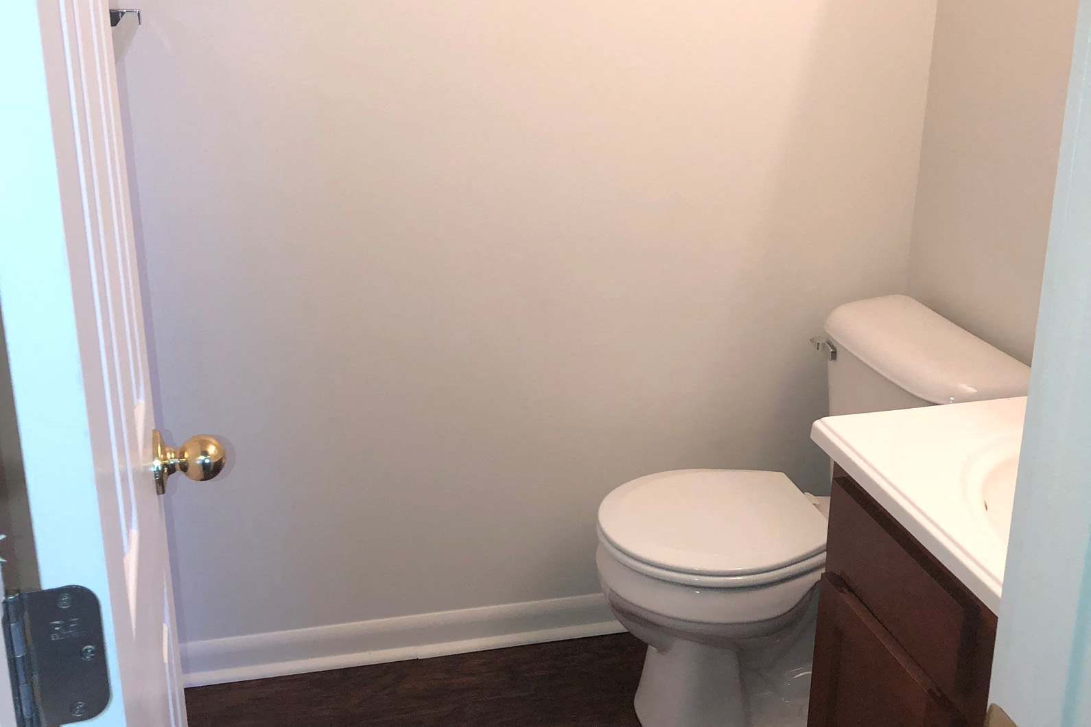 a small bathroom with a toilet and a sink