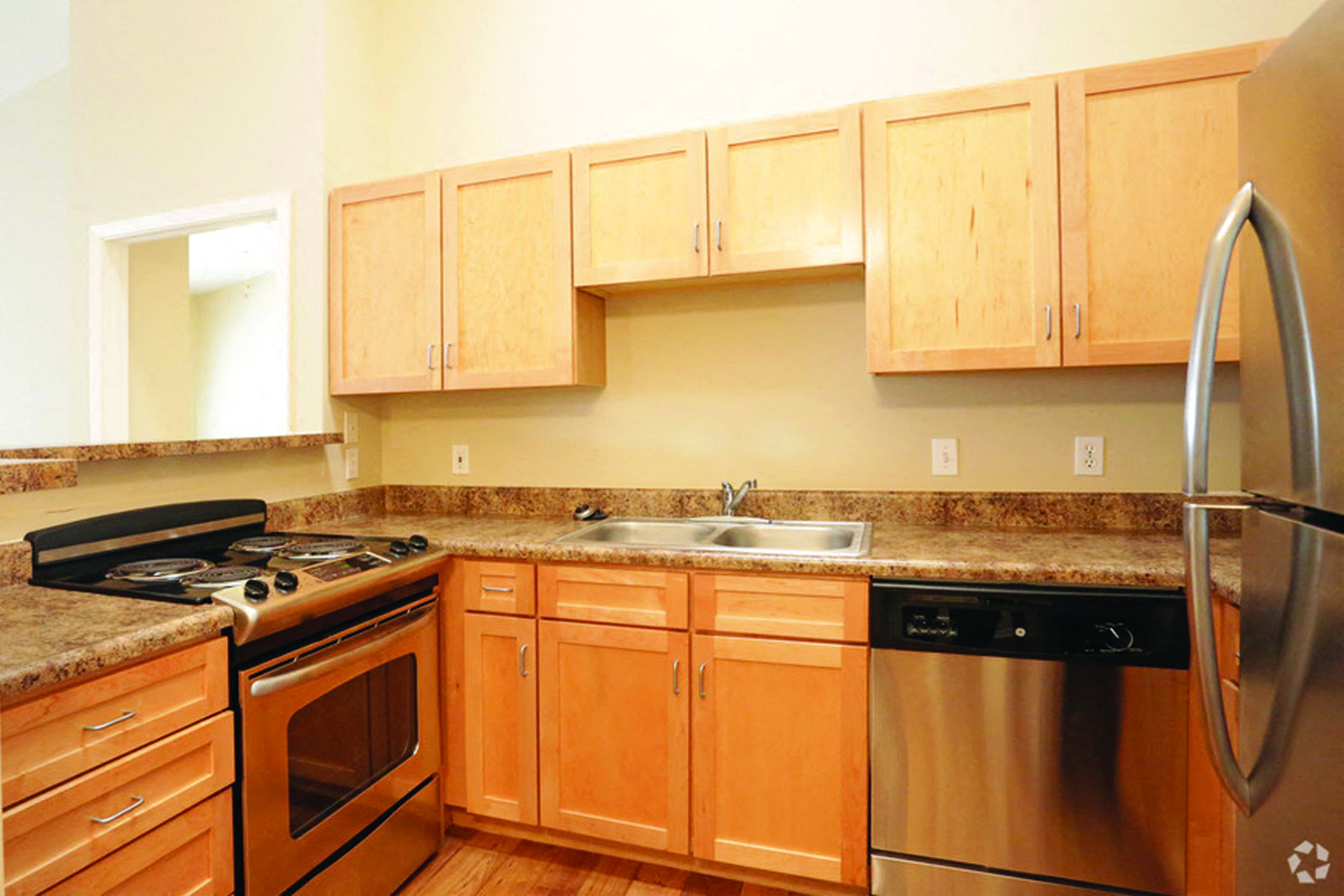 Large kitchen at Briar Hills Apartments in Omaha, NE
