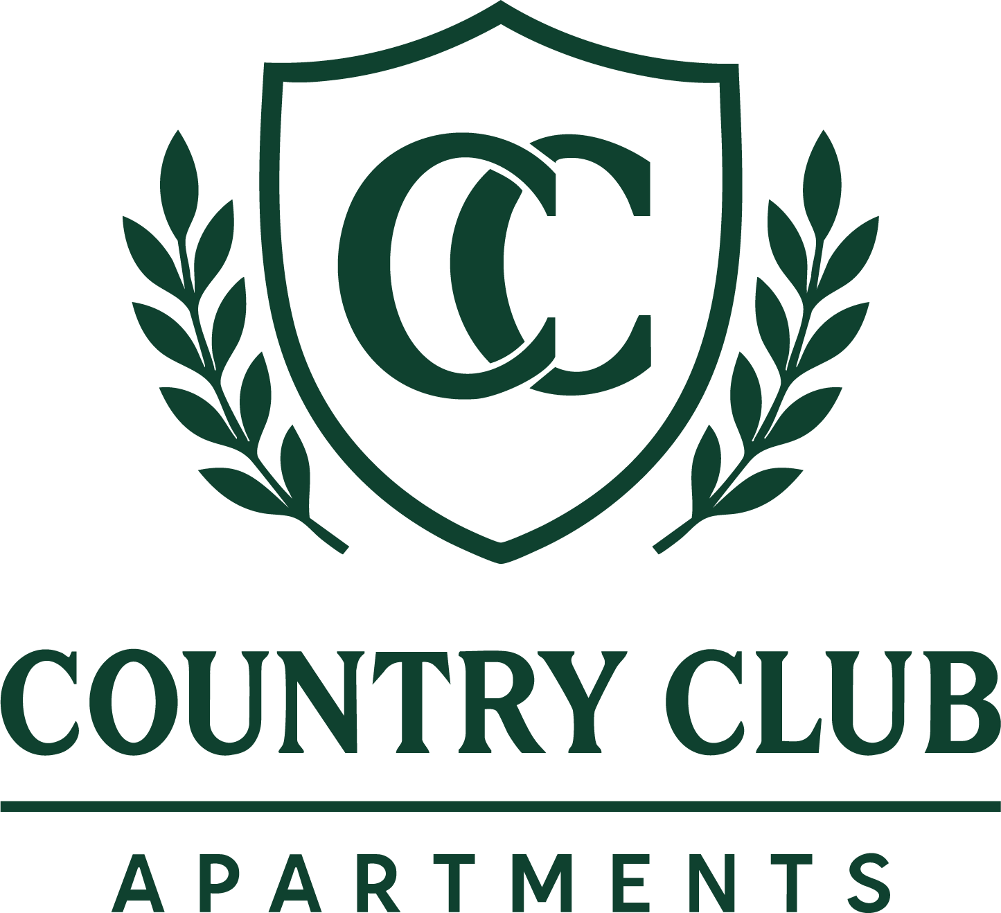 A logo for Country Club Apartments is displayed.